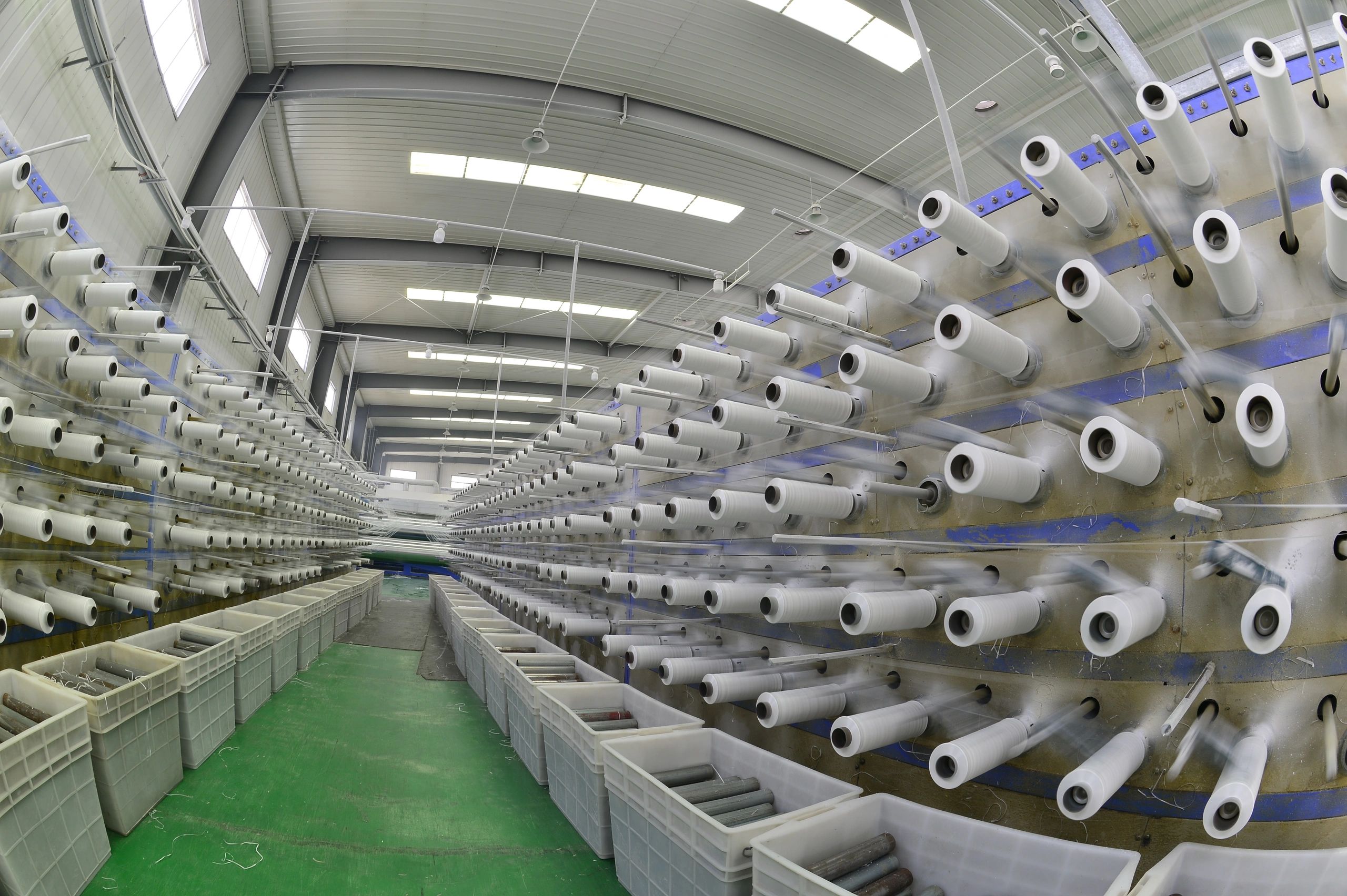 Packaging film production environment supporting converting and handling operations